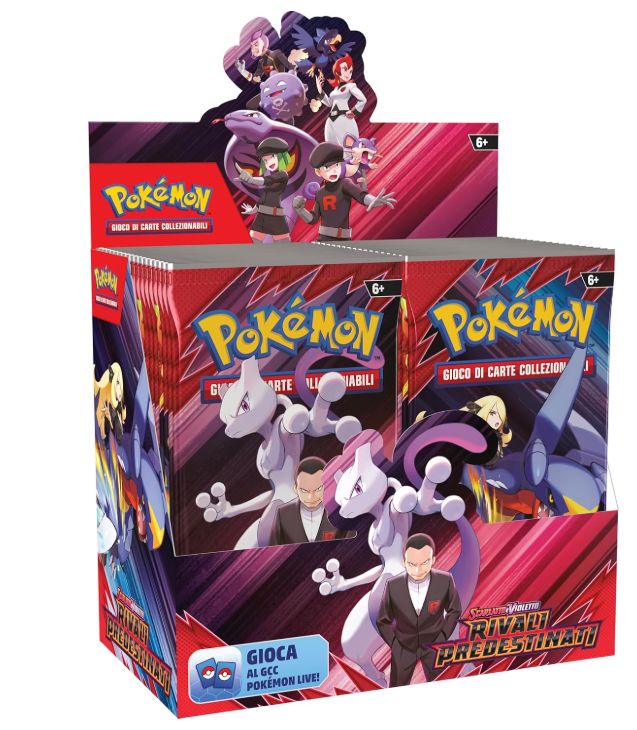 Pokémon GCC: espositore di buste dell’espansione Scarlatto e Violetto - Rivali Predestinati (36 buste di espansione), edizione in italiano