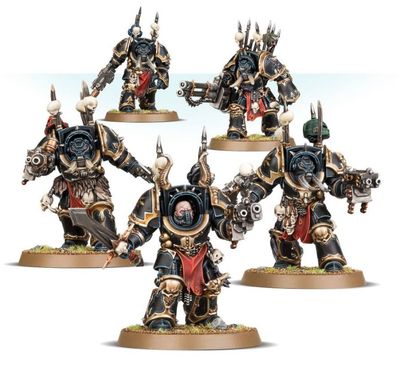 Warhammer 40,000 Chaos Space Marines Squadra Terminator del Caos