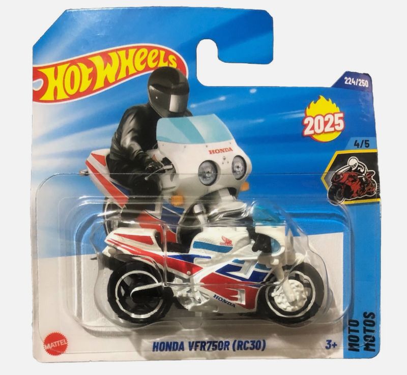 Hot Wheels Limited Edition Honda VFR750R RC30 HYW51 HW Moto 4/5 Short Card Moto Honda Licenza Mattel 2025 1:64