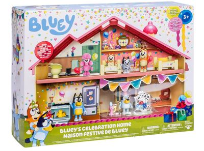 Rocco Giocattoli | Celebration Home di Bluey - il Playset della casa delle Feste di Bluey con Action Figures accessori e adesivi Rocco Giocattoli | Celebration Home di Bluey - il Playset della casa delle Feste di Bluey con Action Figures accessori e adesivi