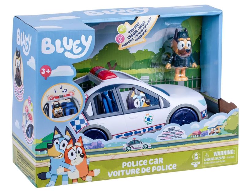 Rocco Giocattoli | Bluey Volante Polizia con personaggio incluso e Luci e Suoni