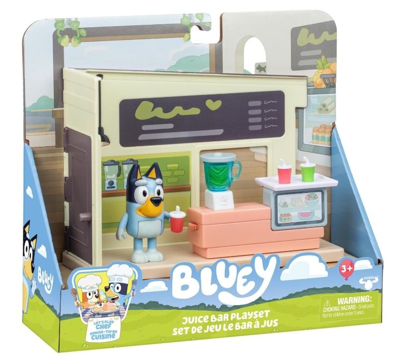 Bluey Juice Bar Playset con Personaggio ed accessori Bluey Juice Bar Playset con Personaggio ed accessori