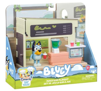 Bluey Juice Bar Playset con Personaggio ed accessori