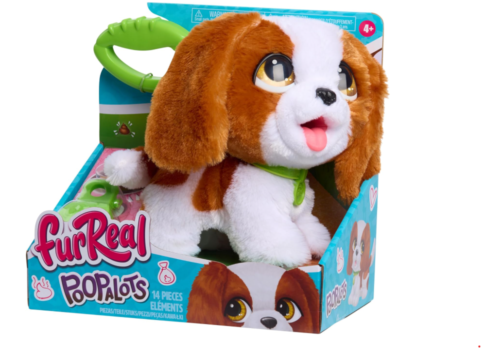 Furl Real Cane di Peluche che Cammina a spinta e che fa la cacca Furl Real Cane di Peluche che Cammina a spinta e che fa la cacca