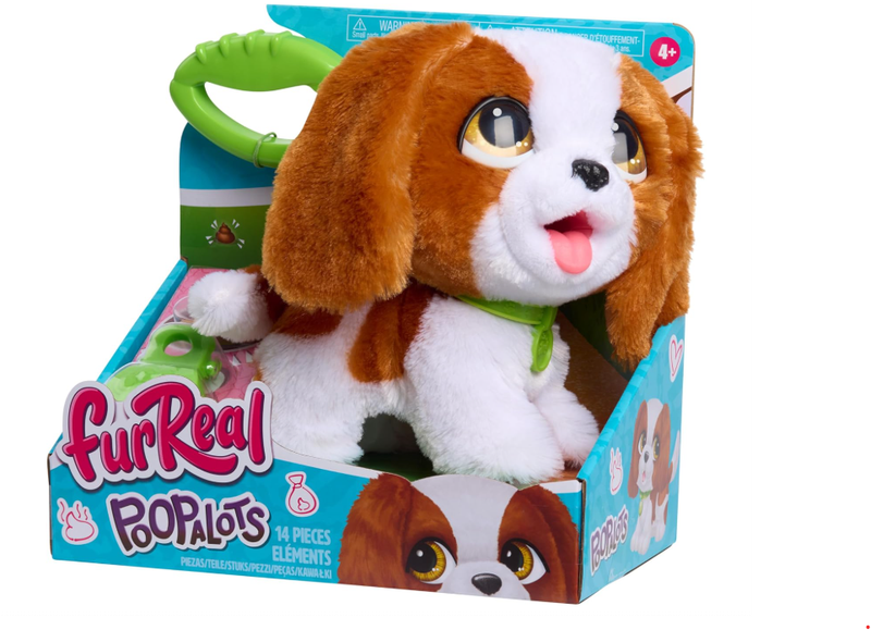 Furl Real Cane di Peluche che Cammina a spinta e che fa la cacca