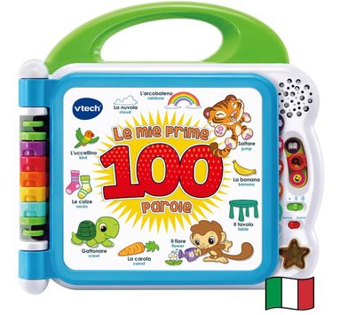 Vtech Il Mio Primo Libro Illustrato Bilingue, Le mie Prime 100 Parole Vtech Il Mio Primo Libro Illustrato Bilingue, Le mie Prime 100 Parole