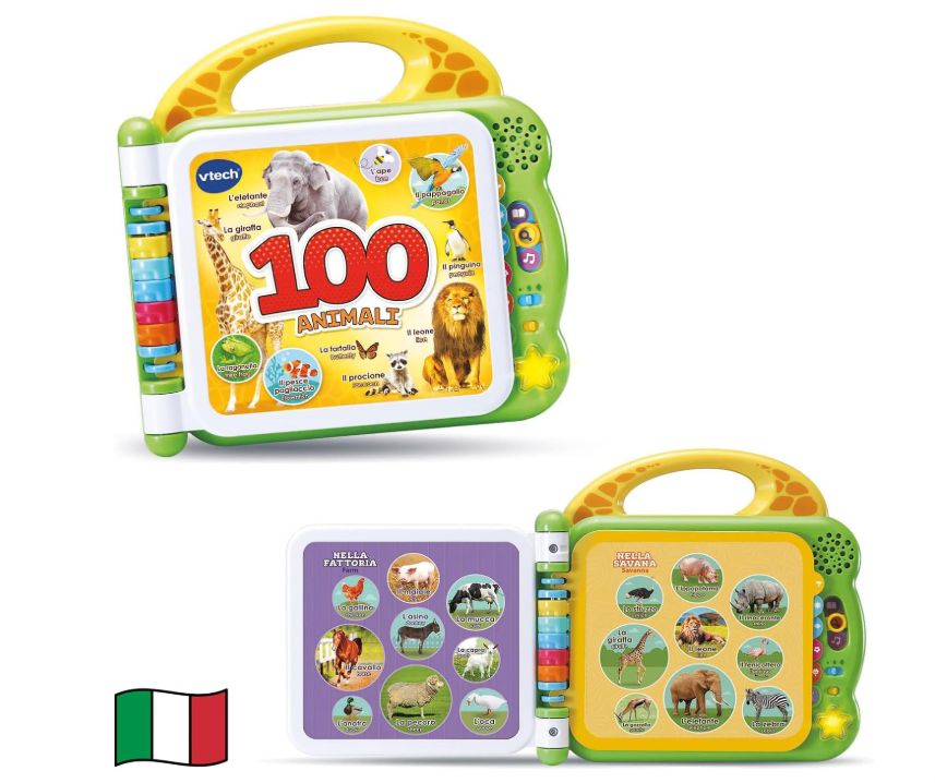 Vtech Libro Illustrato Bilingue 100 Animali Vtech Libro Illustrato Bilingue 100 Animali