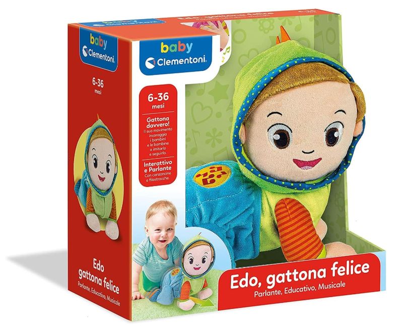 Clementoni Edo Gattona Felice Peluche Parlante Interattivo che Gattona