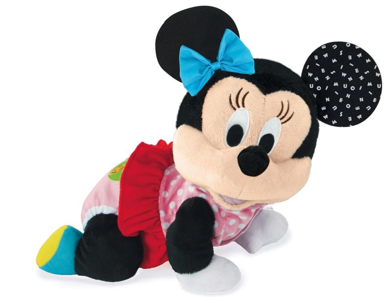 Clementoni Disney Baby Minnie Gattona con Me Peluche di Minnie per Imparare a Gattonare per bambini di 6-36 mesi
