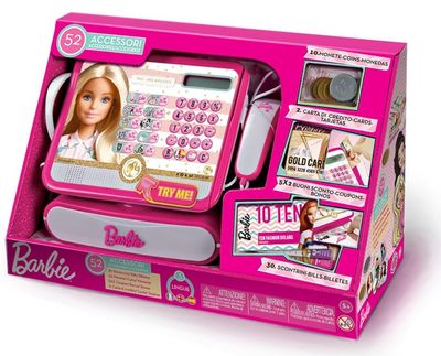 Barbie registratore di cassa fashion con 52 accessori Barbie registratore di cassa fashion con 52 accessori