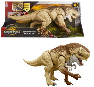 Mattel Jurassic World Distortus Rex 55 cm di Lunghezza con Ruggito devastante e Movimento reale Mattel Jurassic World Distortus Rex 55 cm di Lunghezza con Ruggito devastante e Movimento reale