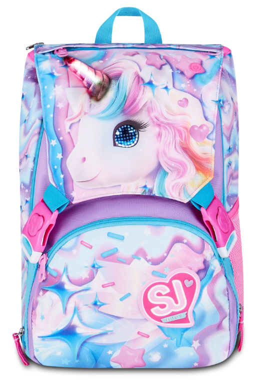 SEVEN SJ ZAINO ESTENSIBILE BIG - LED UNICORN GIRL CON OCCHI LUMINOSI