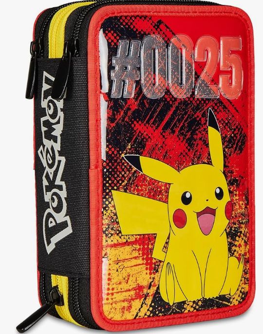 SEVEN ASTUCCIO 3 SCOMPARTI POKEMON COMPLETO DI TUTTO SEVEN ASTUCCIO 3 SCOMPARTI POKEMON COMPLETO DI TUTTO