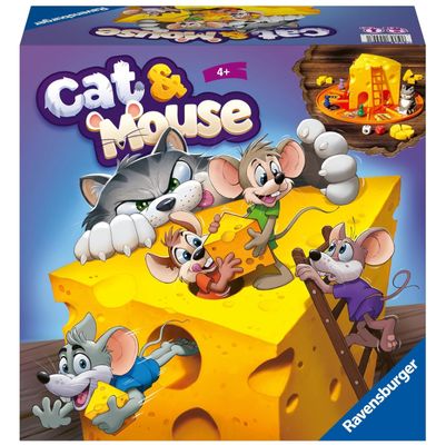 Ravensburger - Cat&Mouse, Gioco da tavolo bambini 4+, 2-4 giocatori Ravensburger - Cat&Mouse, Gioco da tavolo bambini 4+, 2-4 giocatori