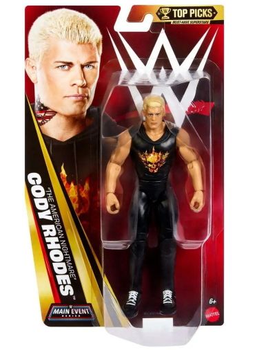 Mattel Personaggio WWE The American Nightmar Cody Rhodes 19 cm