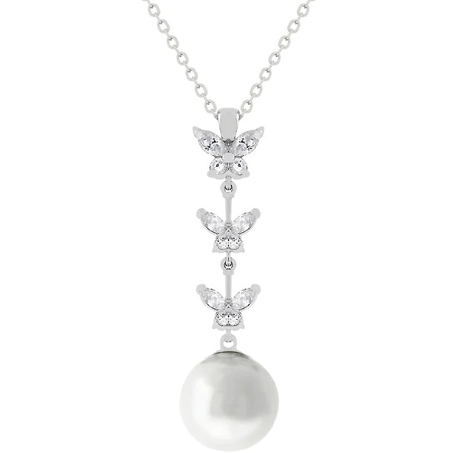Kate Middleton Butterfly Pearl Necklace