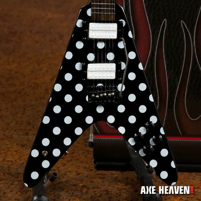Randy Rhoads Guitar Polka Dot Flying