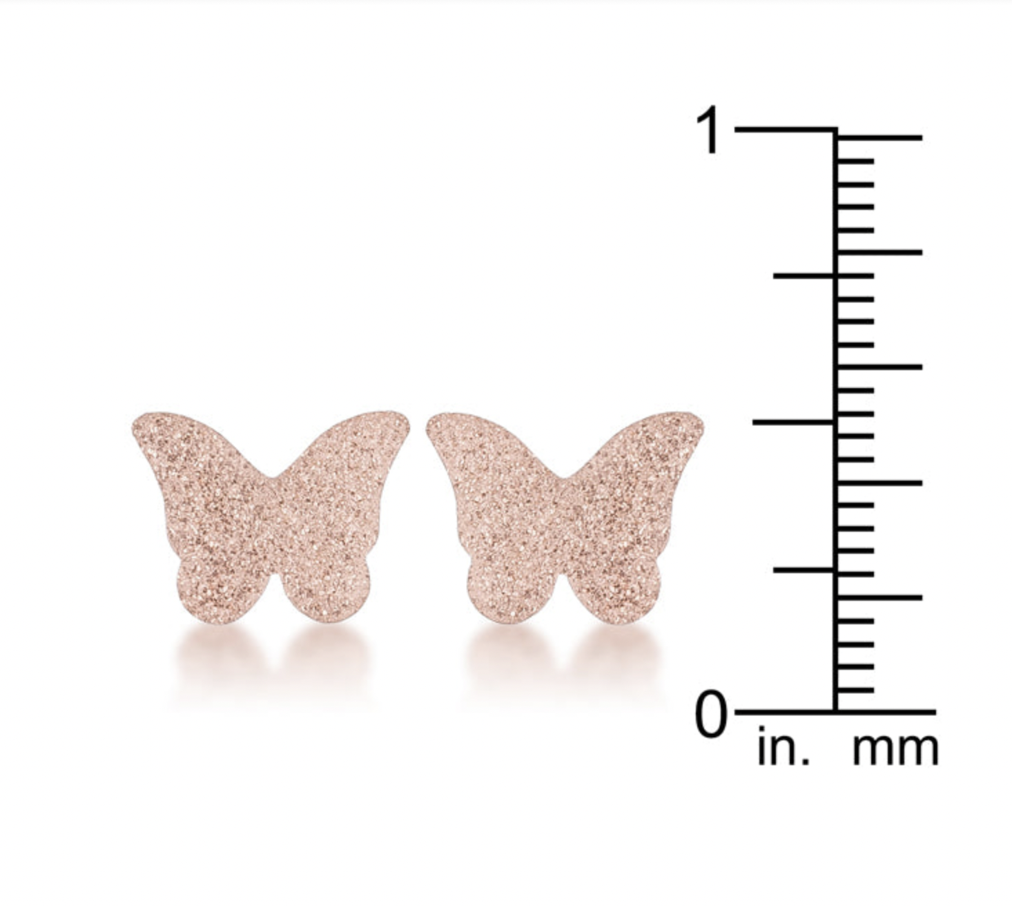 Glittery Butterfly Earrings