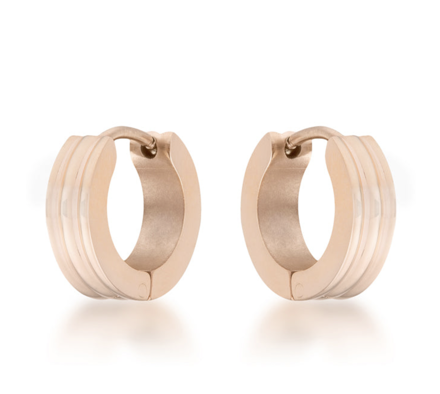 Rose Gold Small Hoops