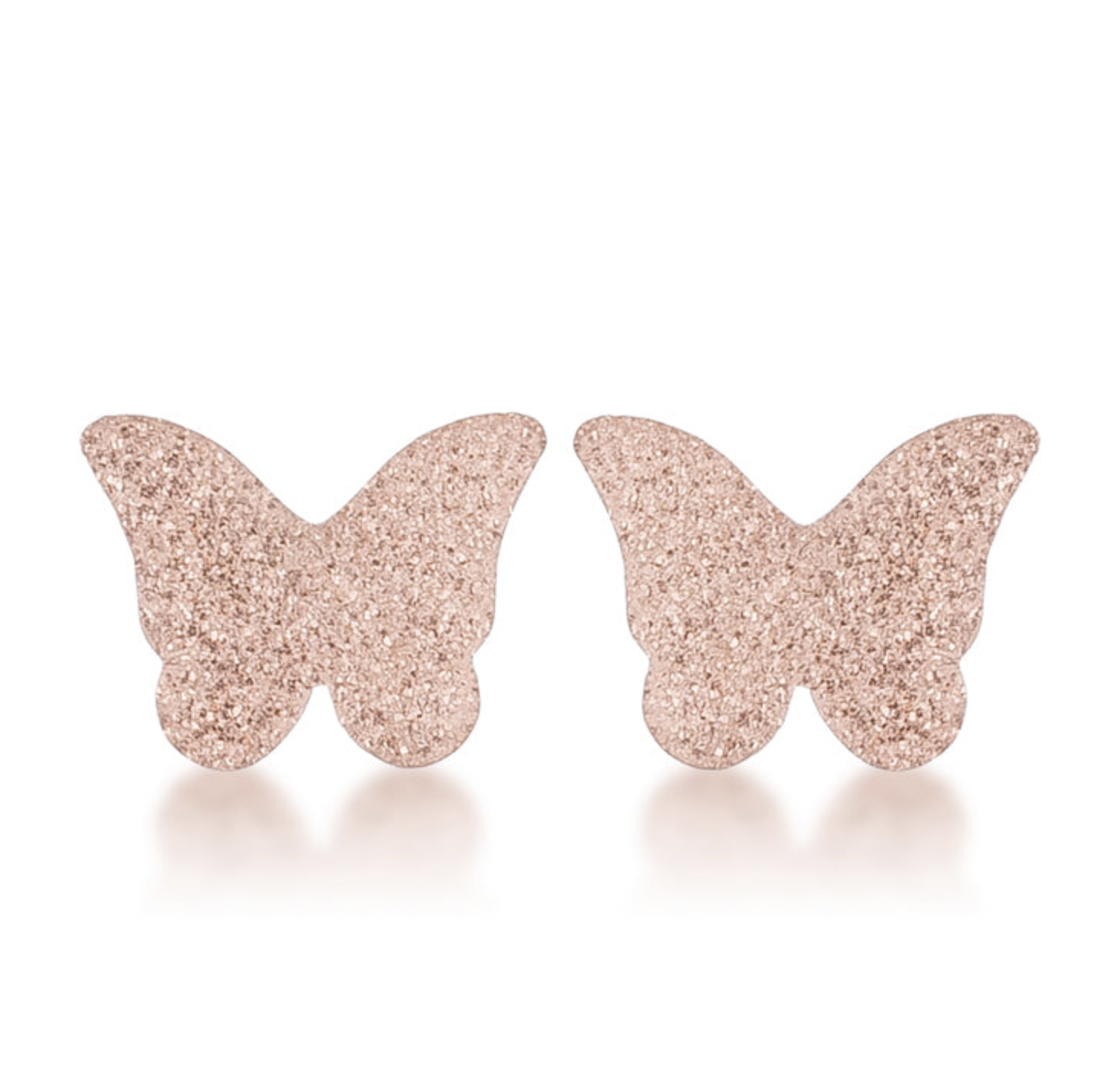 Glittery Butterfly Earrings