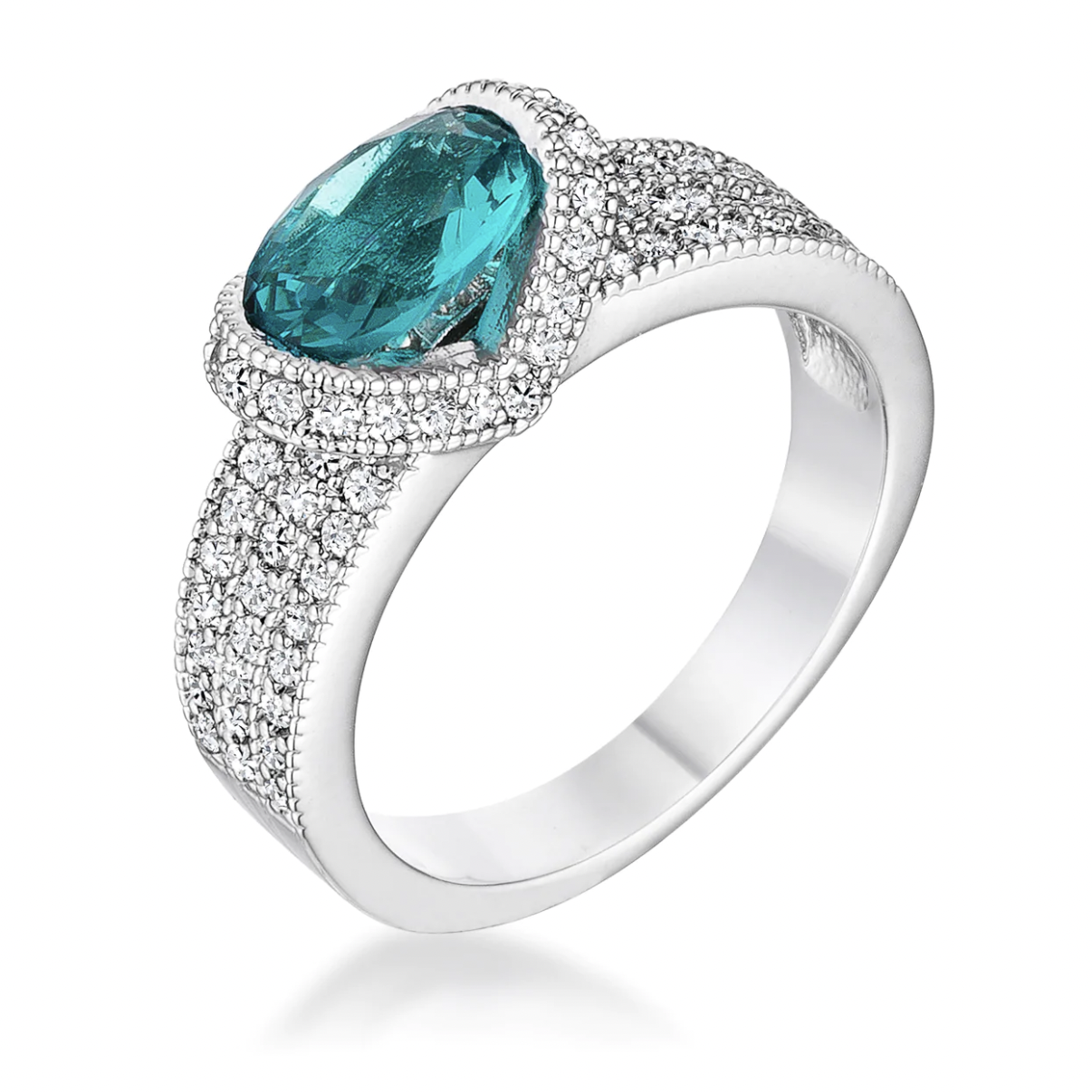 Blue Cristal Stone Ring