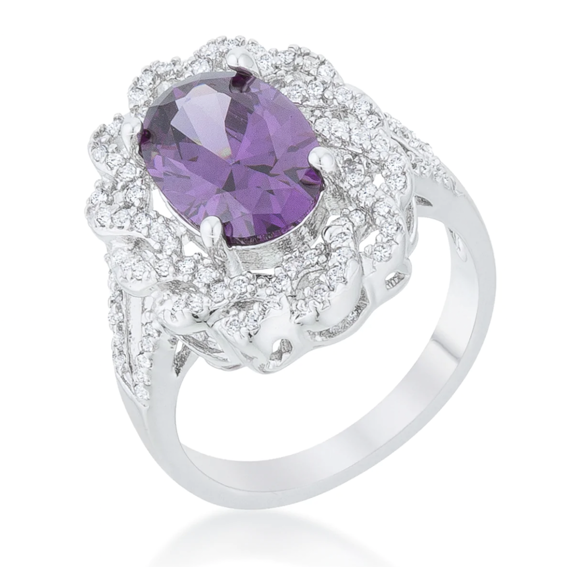 Amethyst Cocktail Ring, name: Size 9