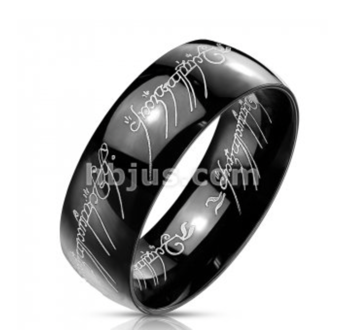 Lord Of The Rings Black Ring