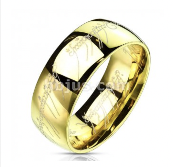 Lord Of The Rings Gold Ring