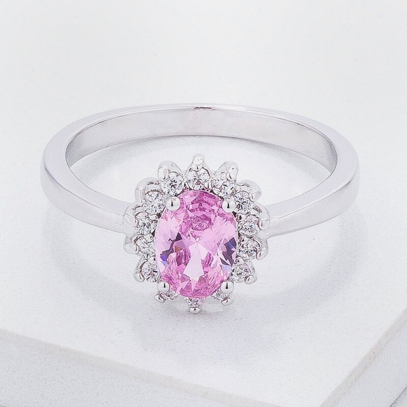 Lady Gaga Pink Oval Ring, name: Size 10
