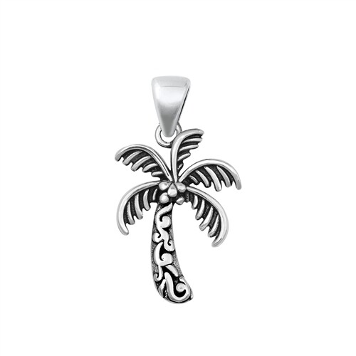 Palm Tree Pendant silver