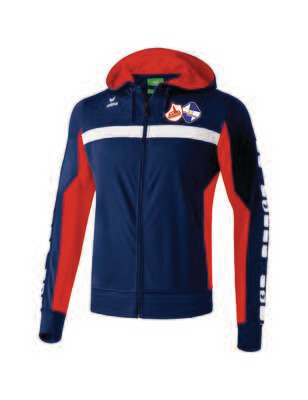 Erima CLASSIC 5-CUBES Trainingsjacke mit Kapuze inkl. Vereinslogo