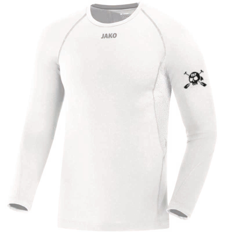 KKP Longsleeve Compression weiß inkl. Ärmeldruck