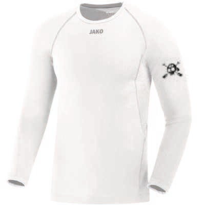 KKP Longsleeve Compression weiß inkl. Ärmeldruck