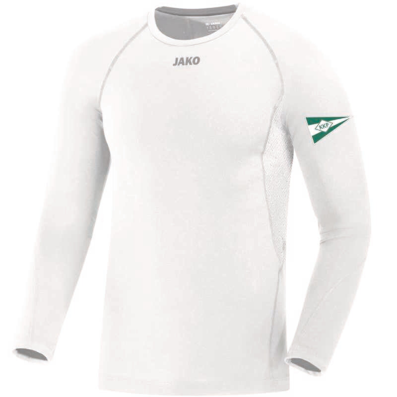 KKP Longsleeve Compression weiß inkl. Ärmeldruck