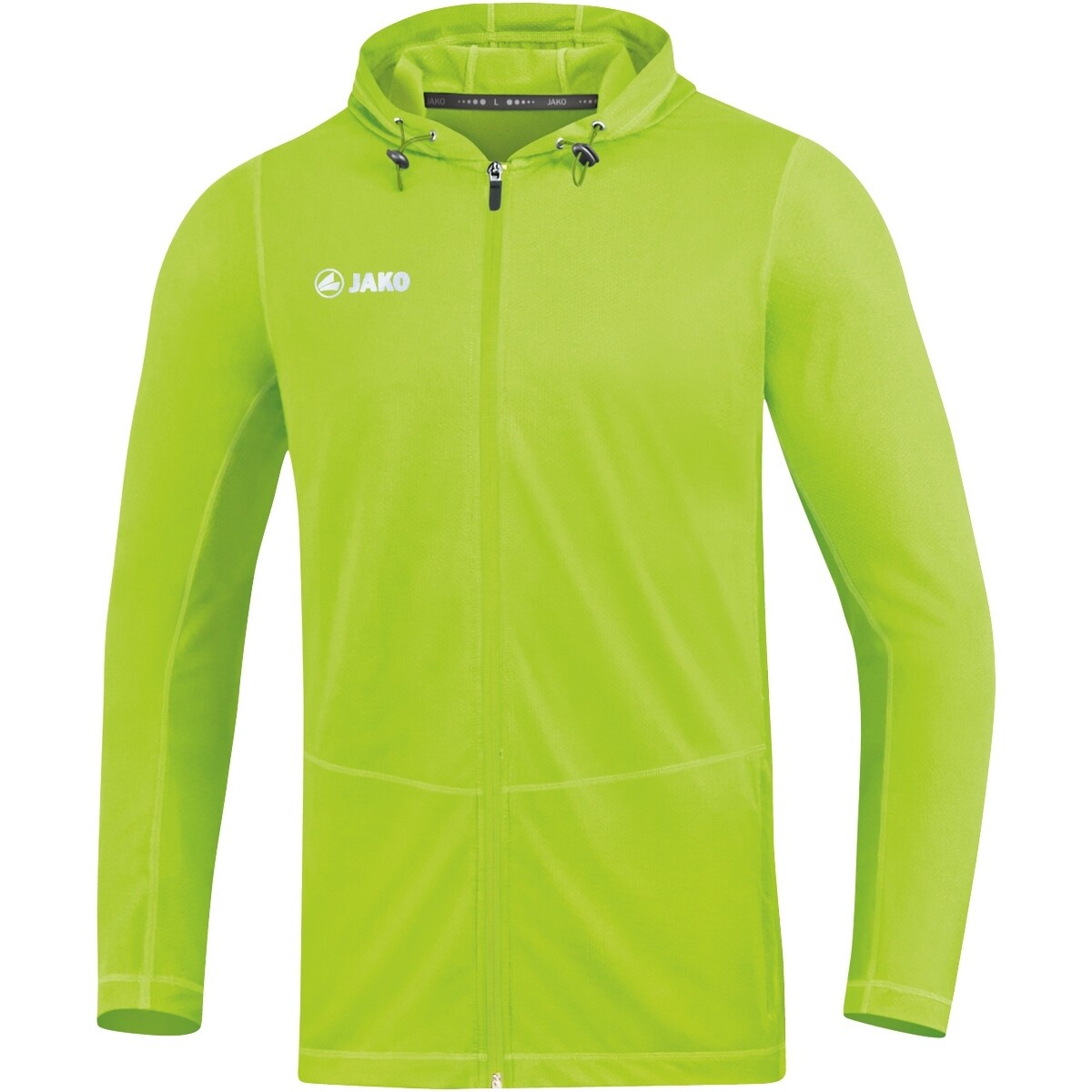 JAKO Kapuzenjacke Run 2.0, Farbe: neongrün