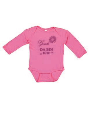 Rabbit Skins Infant Fine Jersey Long Sleeve Bodysuit mit Druck