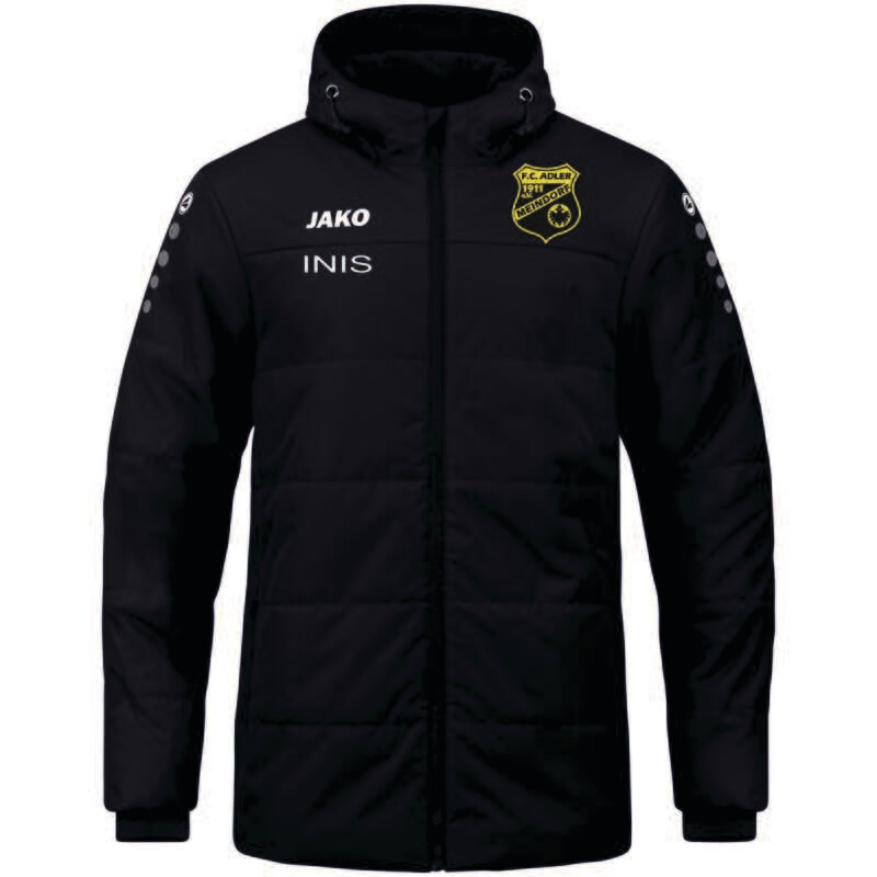 Coachjacke Team mit Kapuze und Adler Logo