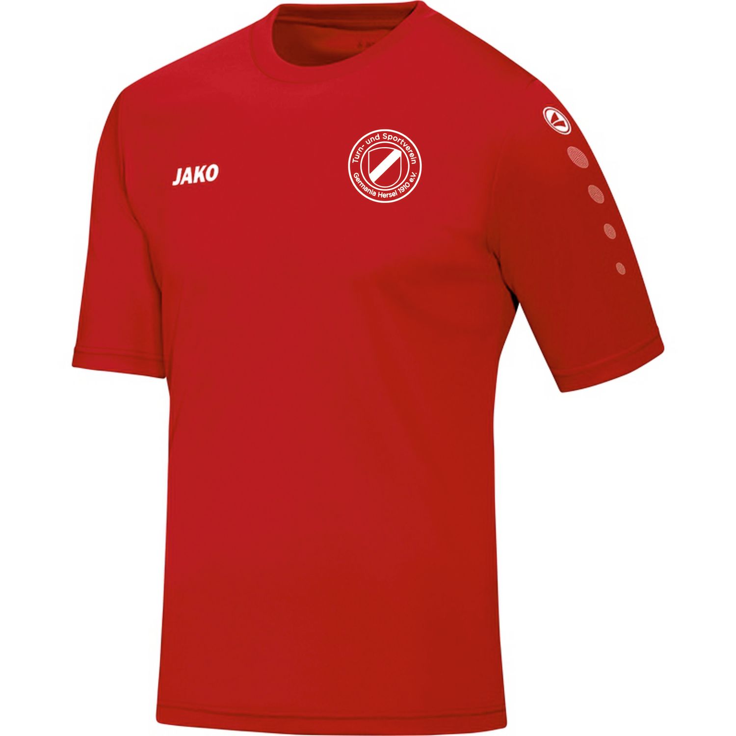 Trikot Team inkl. Vereinslogo, Farbe: rot