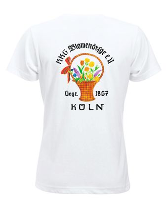 Blomekörfge Damen T-Shirt inkl. Druck vorne und hinten