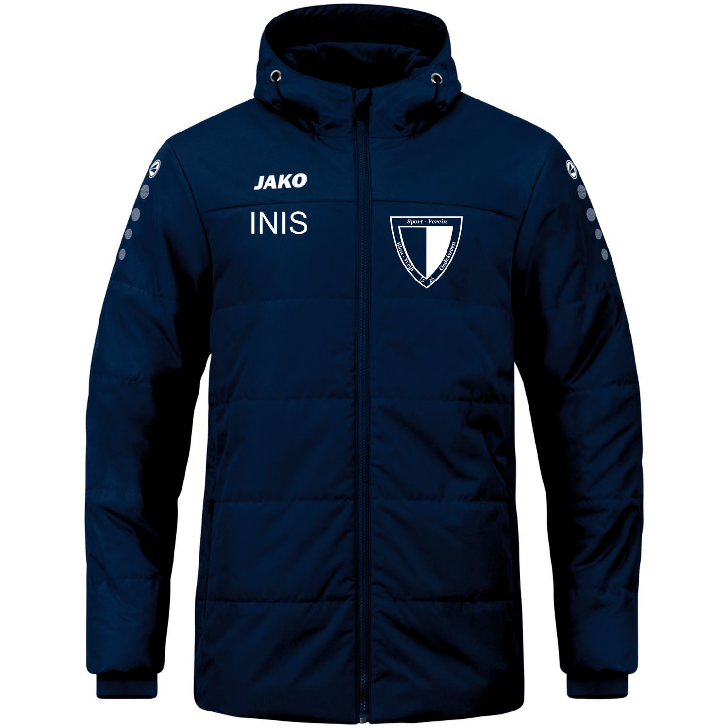 Coachjacke Team mit Kapuze und BWO Logo