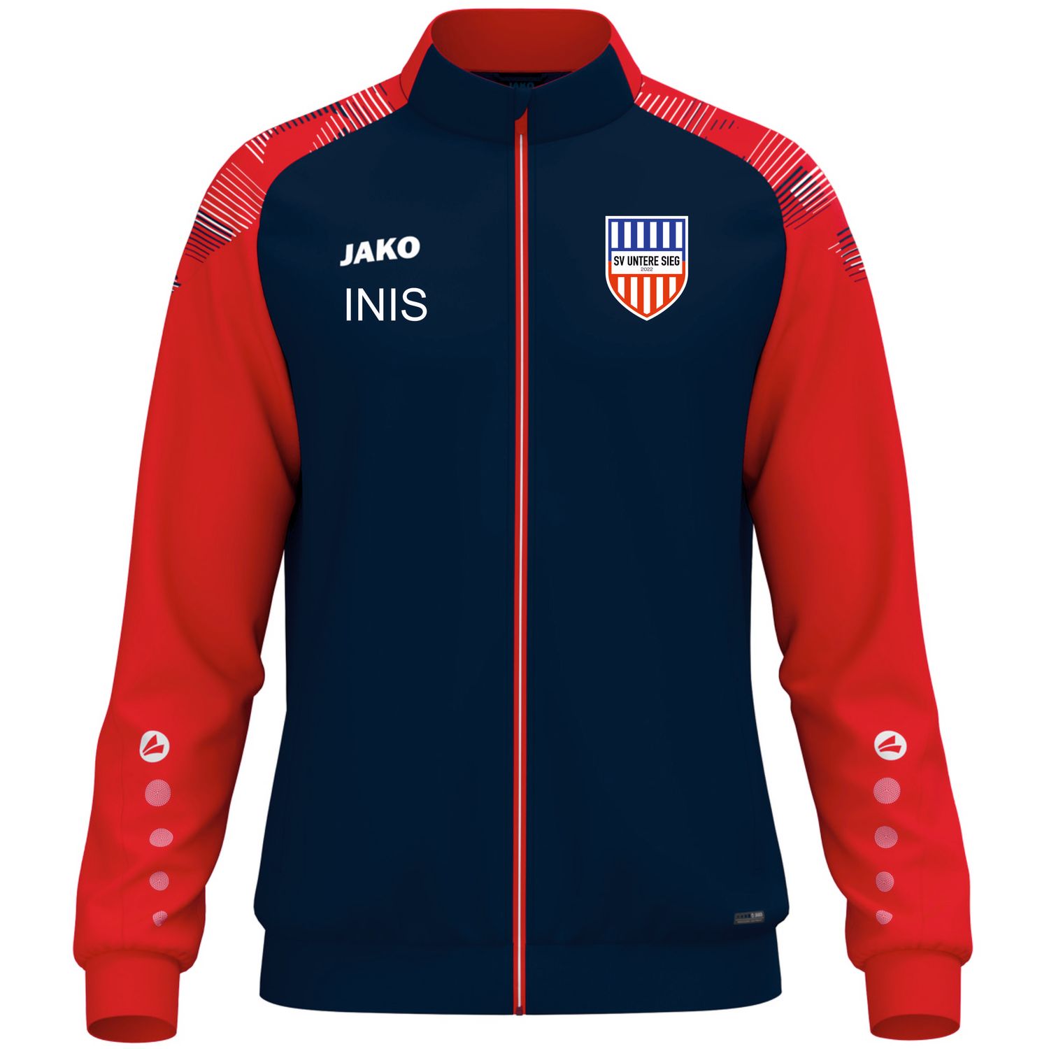 Jako Polyesterjacke Sonic mit Vereinslogo