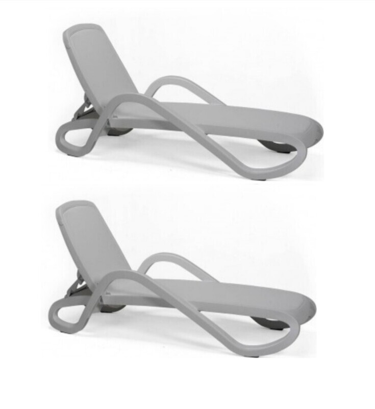 COPPIA LETTINI NARDI ALFA COLORE GRIGIO