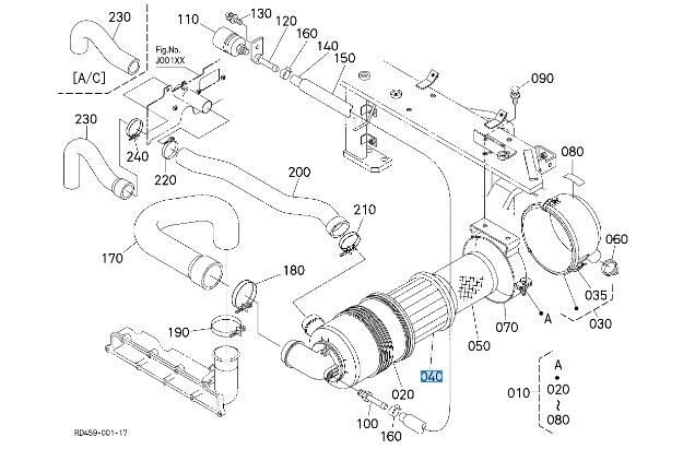 BLUE PRINT Filtro aria per MITSUBISHI ADC42227