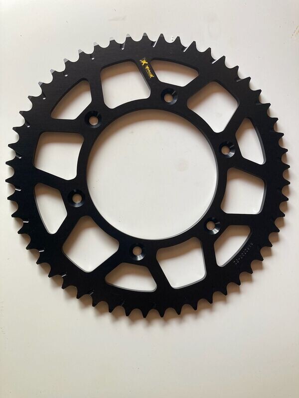 49 Tooth Aftermarket Rear Sprocket, 7075 Aluminum used for taller gearing and higher speed riding. This rear aftermarket sprocket, 7075 aluminum. Used for taller gearing and higher speed... 49 Tooth Aftermarket Rear Sprocket, 7075 Aluminum used for taller gearing and higher speed riding. This rear aftermarket sprocket, 7075 aluminum. Used for taller gearing and higher speed...
