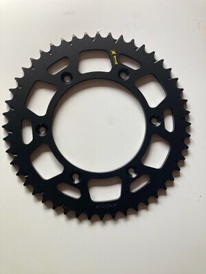 48 Tooth Aftermarket Rear Sprocket, 7075 Aluminum used for taller gearing & higher speed riding. This 48- rear aftermarket sprocket, 7075 aluminum. Used for taller gearing and higher speed...