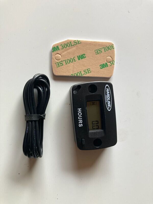 Aftermarket Hour Meter connects to plug wire and works on any machine. This aftermarket hour meter connects to plug wire and works on any machine. Aftermarket Hour Meter connects to plug wire and works on any machine. This aftermarket hour meter connects to plug wire and works on any machine.