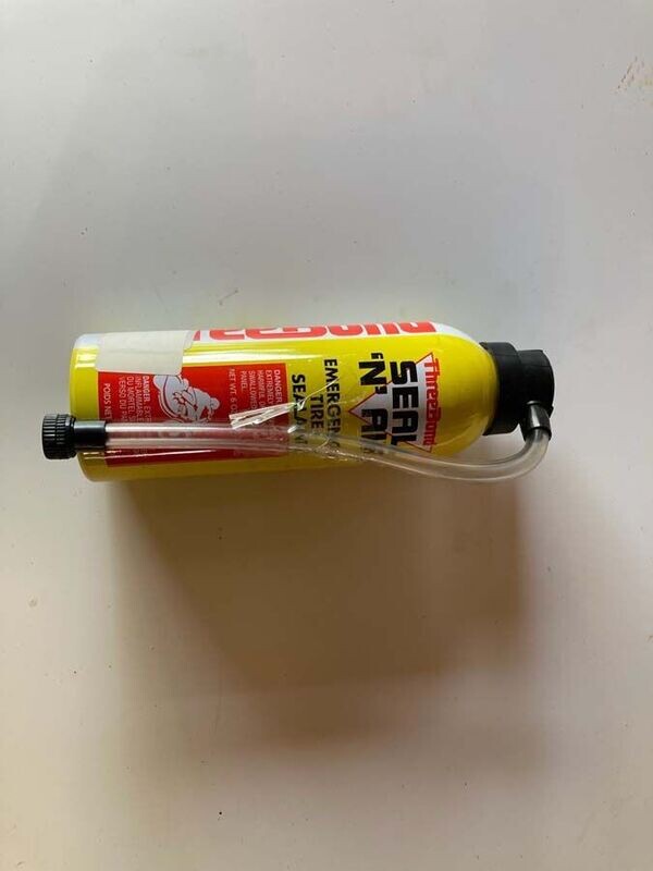 Seal N Air Emergency Tire Sealant.  A must have for tool pouch!!