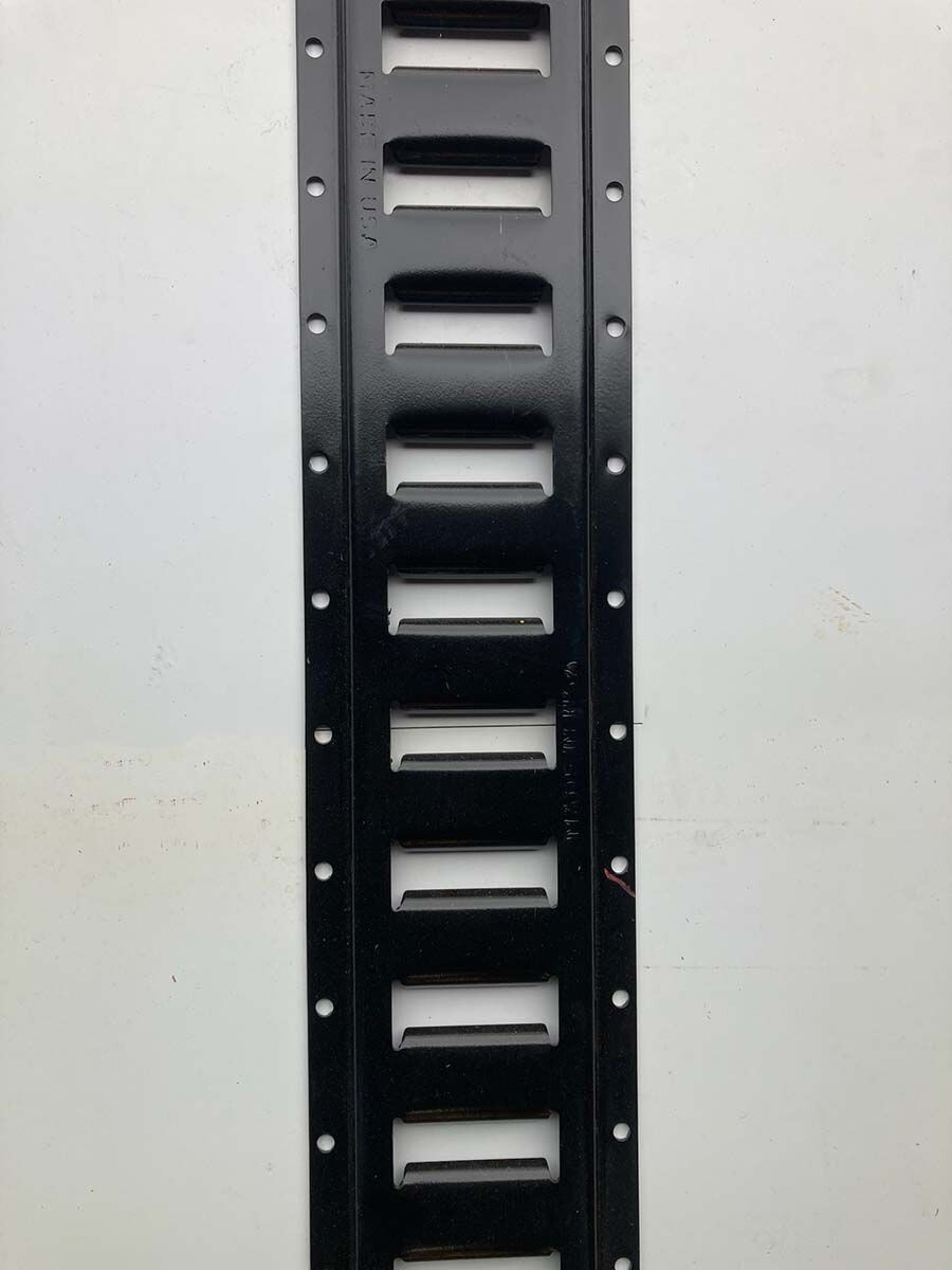 5' Length Series E Track, Black Powder Coat Finish