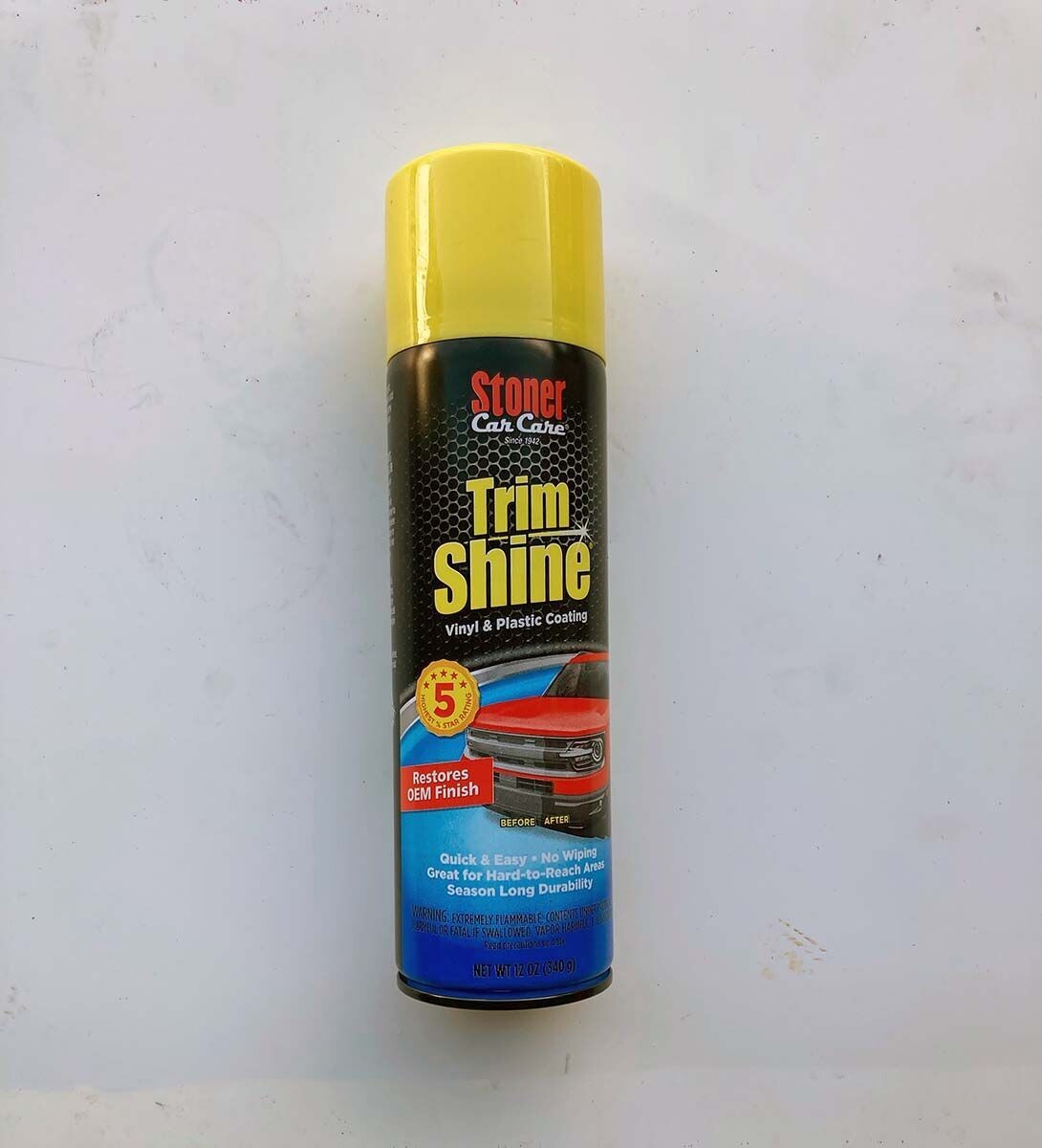 Stoner Trim Shine Vinyl & Plastic Coating, 12oz Spray