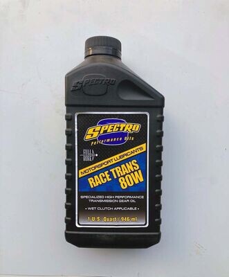 Spectro 80W Race Trans Fluid, Perfect for 2 Stroke Transmissions, specially made for use in wet clutches